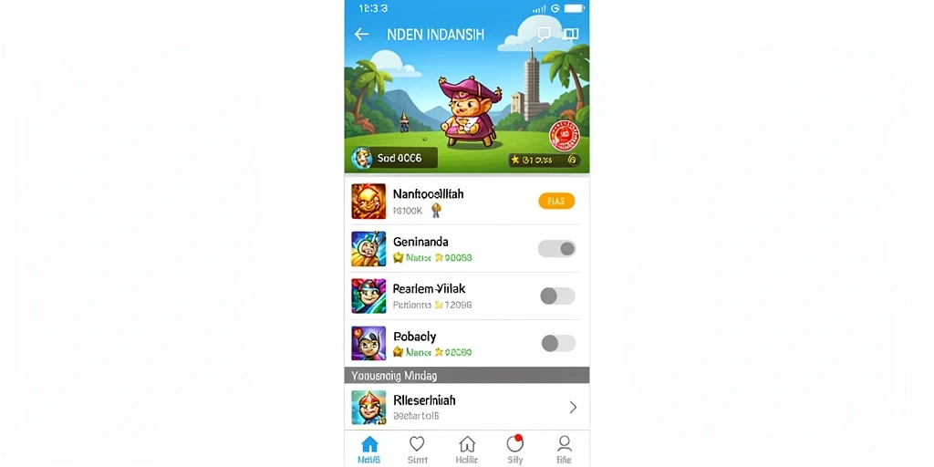 Karakter unik dengan desain yang menawan.