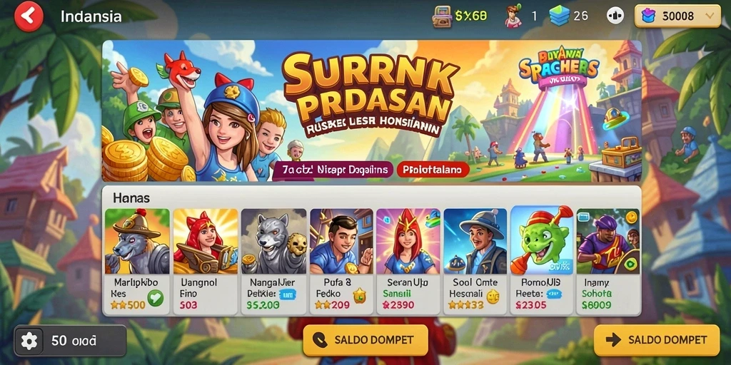 Screenshot ketiga memperlihatkan interaksi sosial antar pemain.