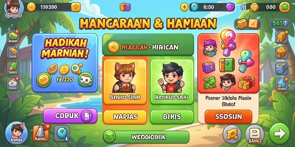Antarmuka yang intuitif dan responsif saat bermain.