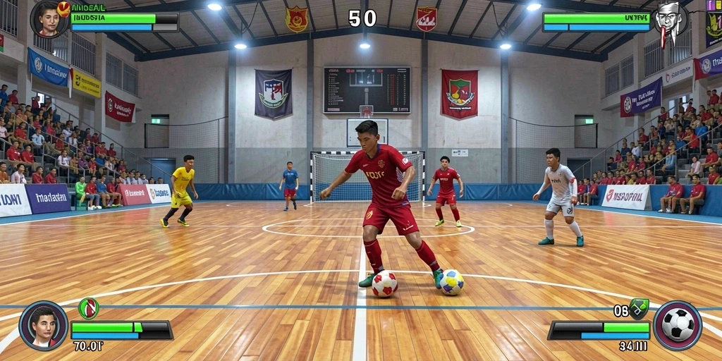 Tangkapan layar menunjukkan fitur sosial dalam permainan.